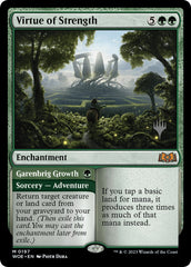 Virtue of Strength // Garenbrig Growth (Promo Pack) [Wilds of Eldraine Promos] | PLUS EV GAMES 