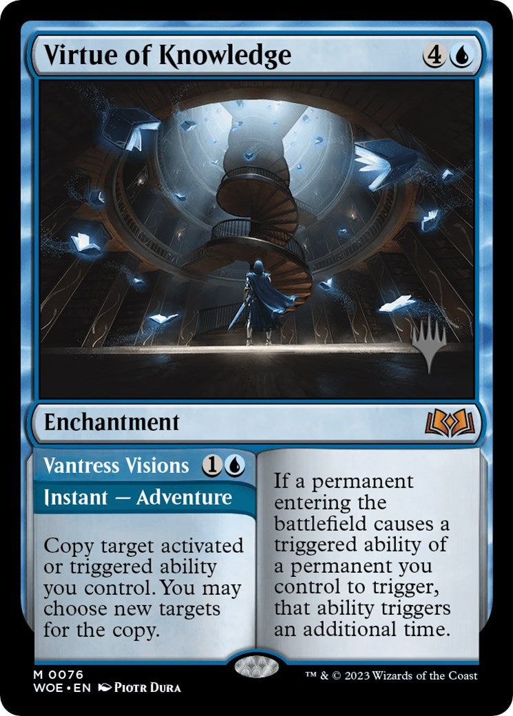 Virtue of Knowledge // Vantress Visions (Promo Pack) [Wilds of Eldraine Promos] | PLUS EV GAMES 