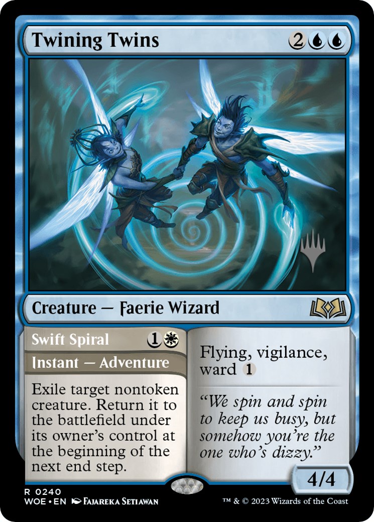 Twining Twins // Swift Spiral (Promo Pack) [Wilds of Eldraine Promos] | PLUS EV GAMES 