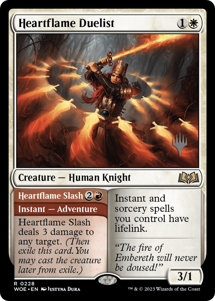 Heartflame Duelist // Heatflame Duelist (Promo Pack) [Wilds of Eldraine Promos] | PLUS EV GAMES 