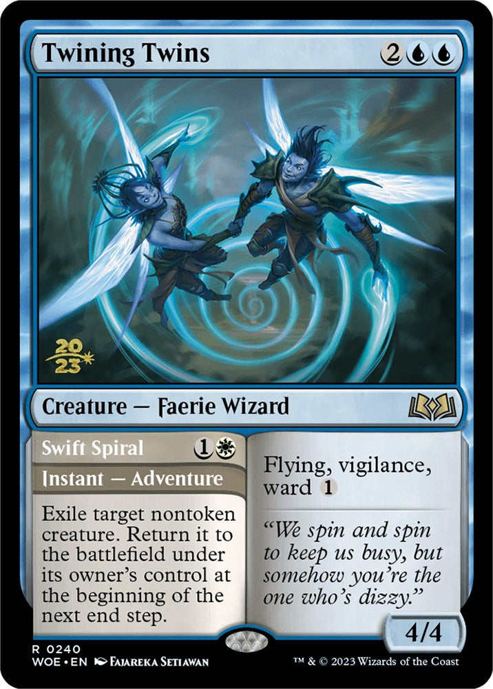Twining Twins // Swift Spiral (Promo Pack) [Wilds of Eldraine Promos] | PLUS EV GAMES 