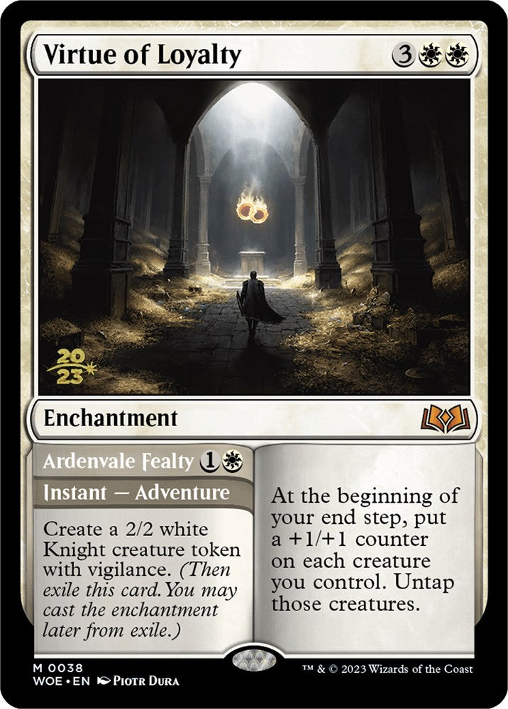 Virtue of Loyalty // Ardenvale Fealty (Promo Pack) [Wilds of Eldraine Promos] | PLUS EV GAMES 