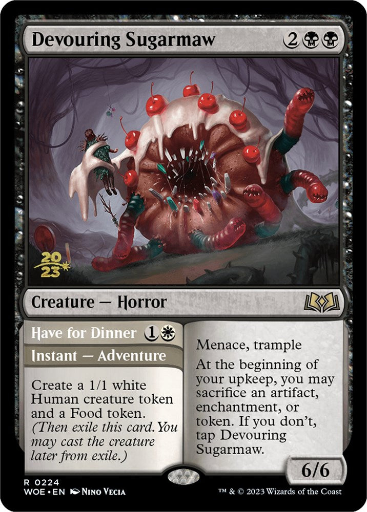 Devouring Sugarmaw // Have for Dinner(Promo Pack) [Wilds of Eldraine Promos] | PLUS EV GAMES 