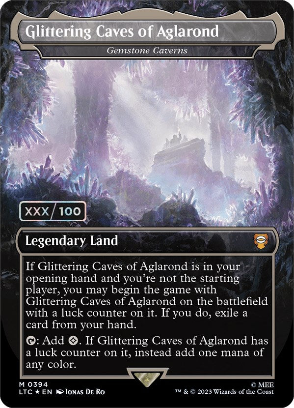 Glittering Caves of Aglarond - Gemstone Caverns (Serialized) [The Lord of the Rings: Tales of Middle-Earth Commander] | PLUS EV GAMES 
