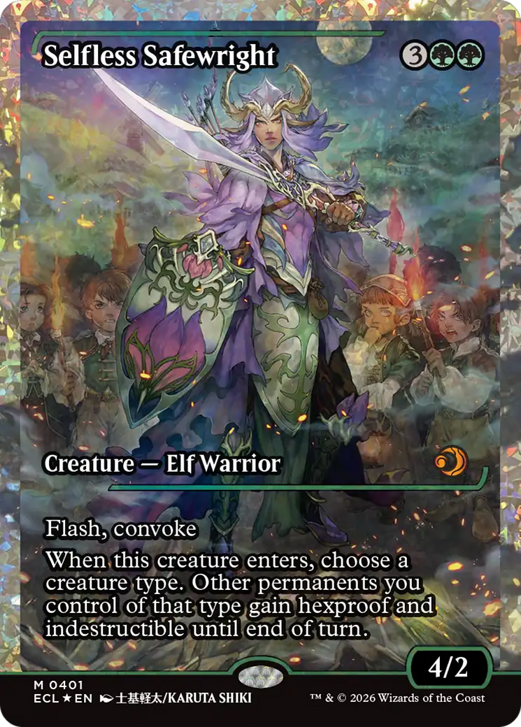 Selfless Safewright (Showcase) (Fracture Foil) [Lorwyn Eclipsed] | PLUS EV GAMES 