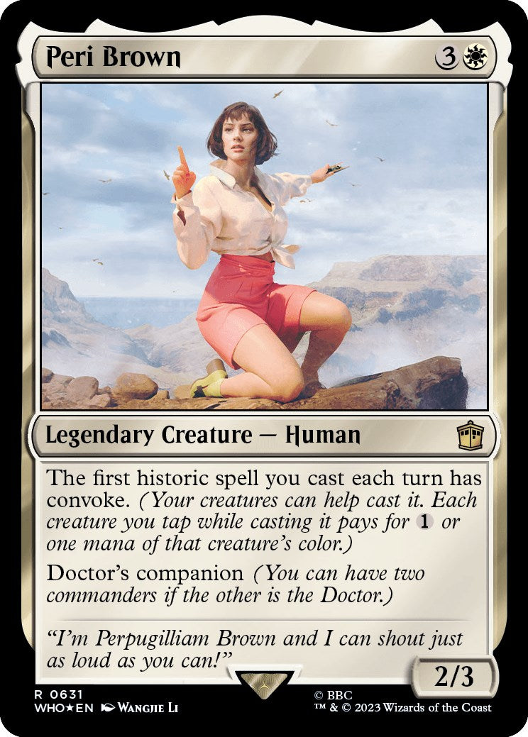 Peri Brown (Surge Foil) [Doctor Who] | PLUS EV GAMES 