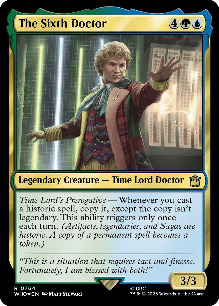 The Sixth Doctor (Surge Foil) [Doctor Who] | PLUS EV GAMES 