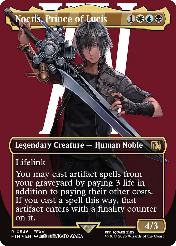 Noctis, Prince of Lucis (Borderless) (Surge Foil) [FINAL FANTASY] | PLUS EV GAMES 