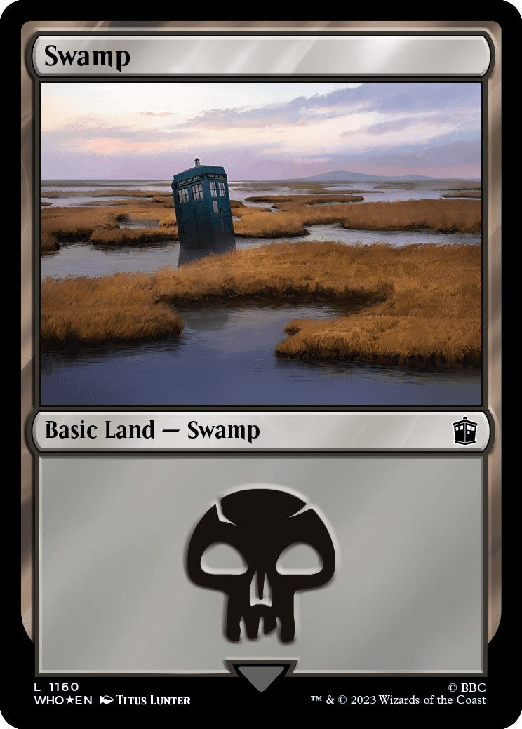 Swamp (1160) (Surge Foil) [Doctor Who] | PLUS EV GAMES 