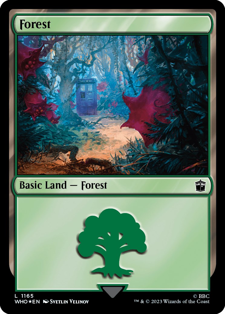 Forest (1165) (Surge Foil) [Doctor Who] | PLUS EV GAMES 