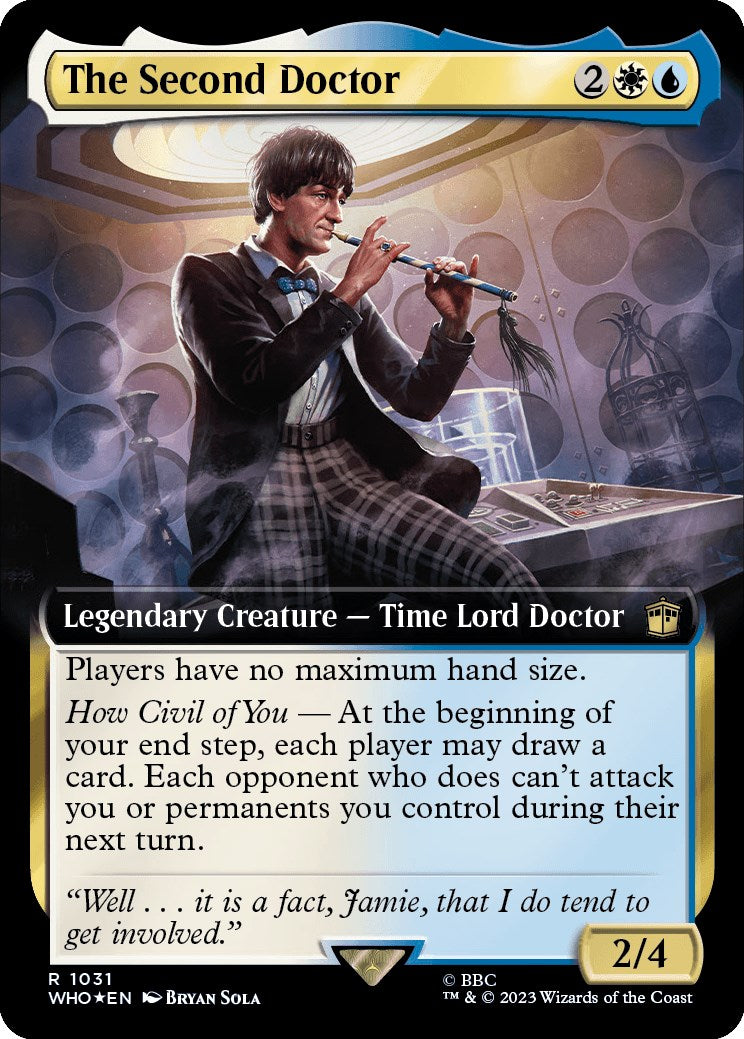 The Second Doctor (Extended Art) (Surge Foil) [Doctor Who] | PLUS EV GAMES 