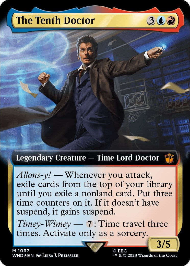 The Tenth Doctor (Extended Art) (Surge Foil) [Doctor Who] | PLUS EV GAMES 