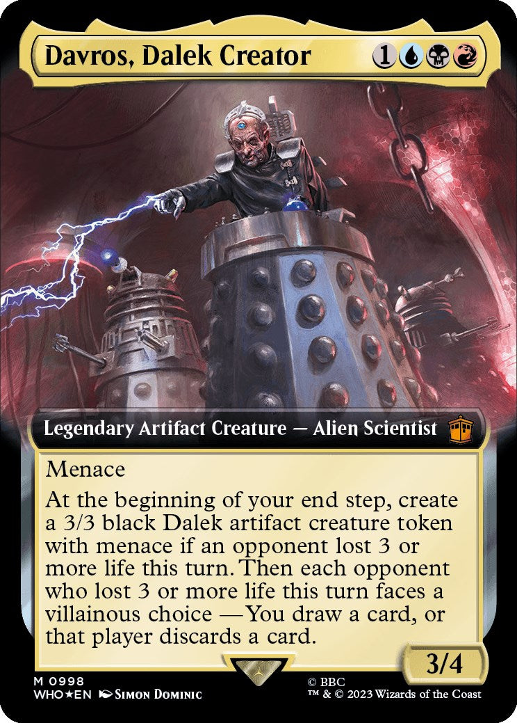 Davros, Dalek Creator (Extended Art) (Surge Foil) [Doctor Who] | PLUS EV GAMES 