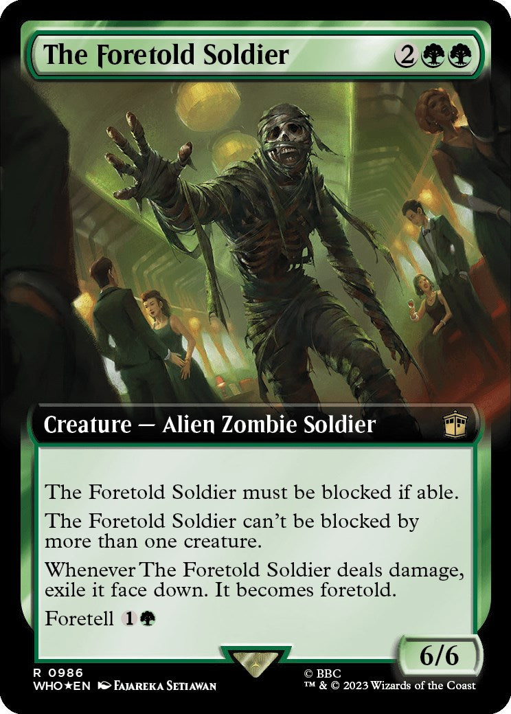 The Foretold Soldier (Extended Art) (Surge Foil) [Doctor Who] | PLUS EV GAMES 