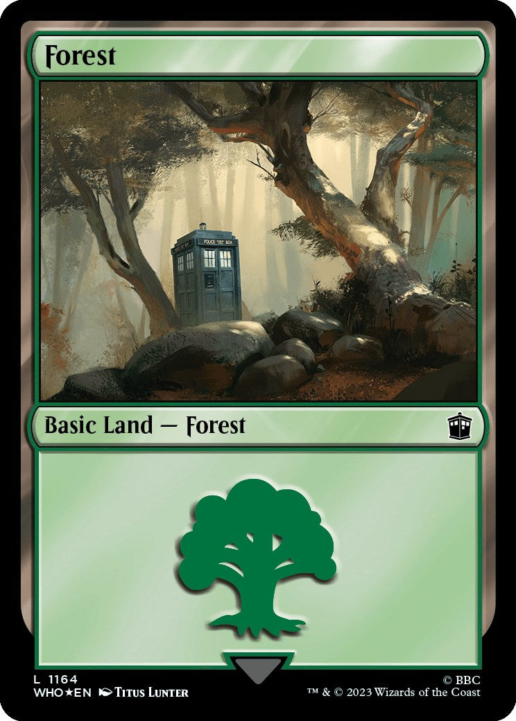 Forest (1164) (Surge Foil) [Doctor Who] | PLUS EV GAMES 