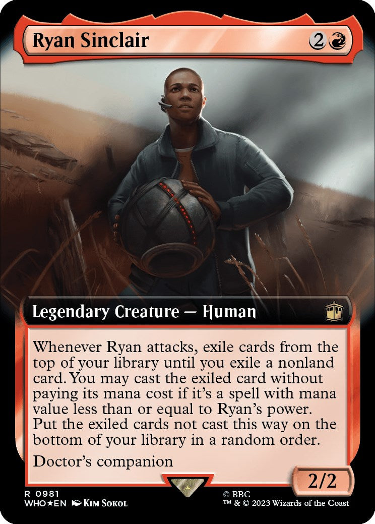 Ryan Sinclair (Extended Art) (Surge Foil) [Doctor Who] | PLUS EV GAMES 