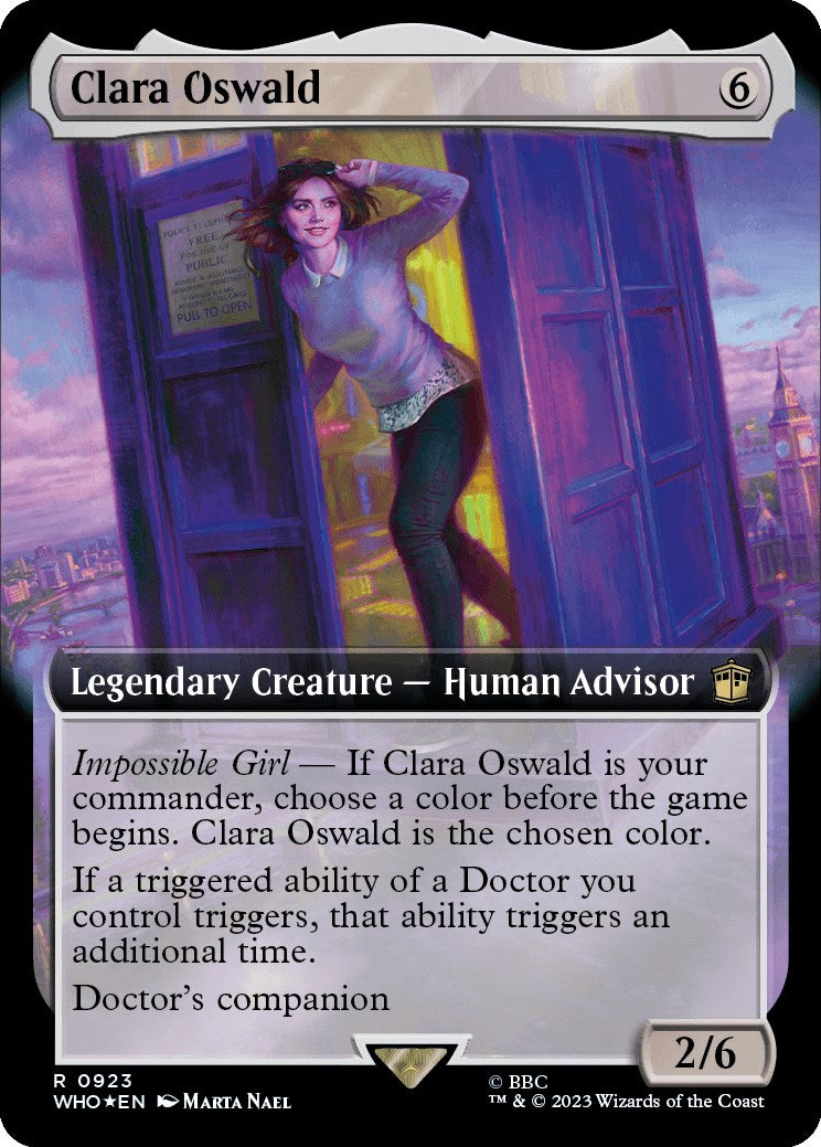 Clara Oswald (Extended Art) (Surge Foil) [Doctor Who] | PLUS EV GAMES 