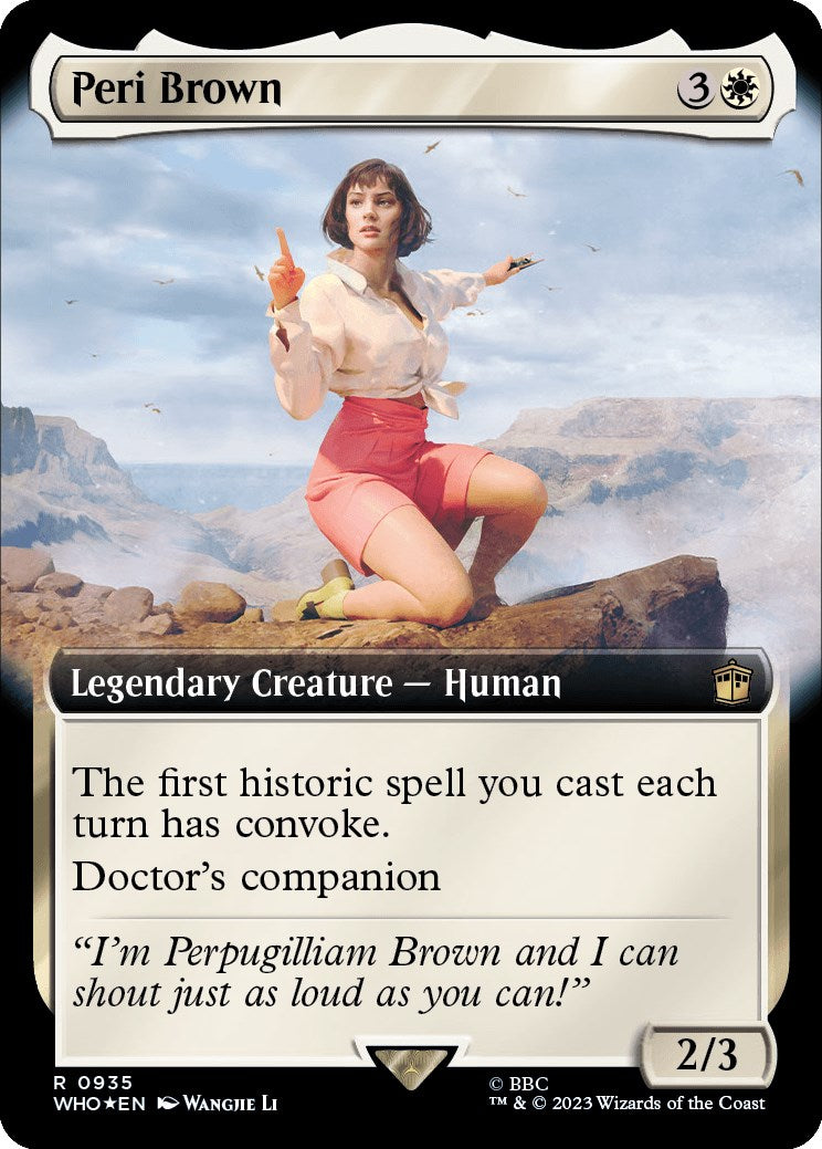 Peri Brown (Extended Art) (Surge Foil) [Doctor Who] | PLUS EV GAMES 