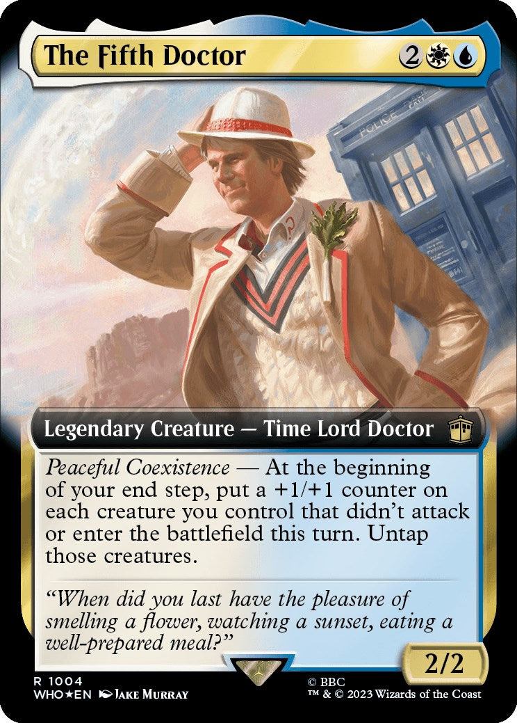 The Fifth Doctor (Extended Art) (Surge Foil) [Doctor Who] | PLUS EV GAMES 