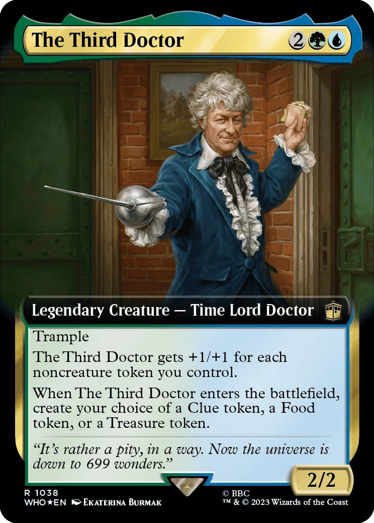 The Third Doctor (Extended Art) (Surge Foil) [Doctor Who] | PLUS EV GAMES 