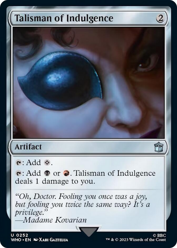 Talisman of Indulgence [Doctor Who] | PLUS EV GAMES 