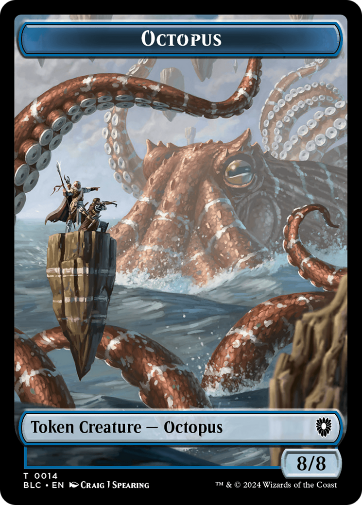 Octopus // Rabbit Double-Sided Token [Bloomburrow Commander Tokens] | PLUS EV GAMES 