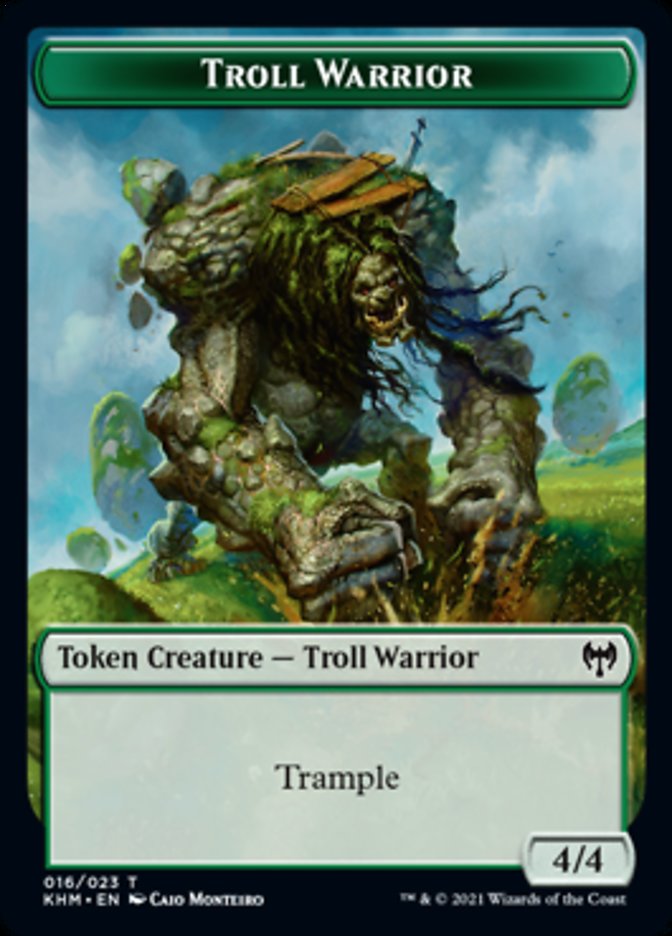 Troll Warrior Token [Kaldheim Tokens] | PLUS EV GAMES 