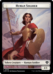 Human Soldier // Knight Double-Sided Token [Commander Masters Tokens] | PLUS EV GAMES 