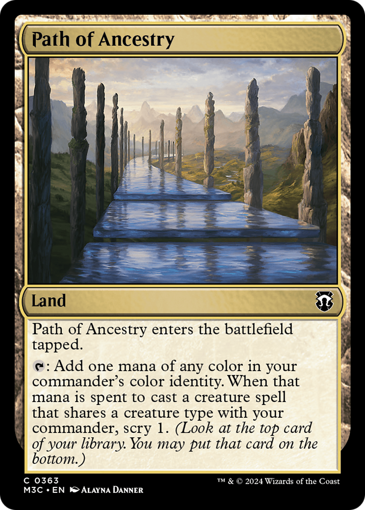 Path of Ancestry (Ripple Foil) [Modern Horizons 3 Commander] | PLUS EV GAMES 