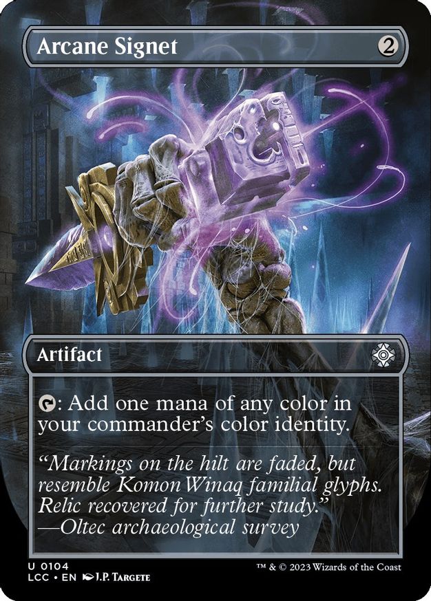 Arcane Signet (Borderless) [The Lost Caverns of Ixalan Commander] | PLUS EV GAMES 