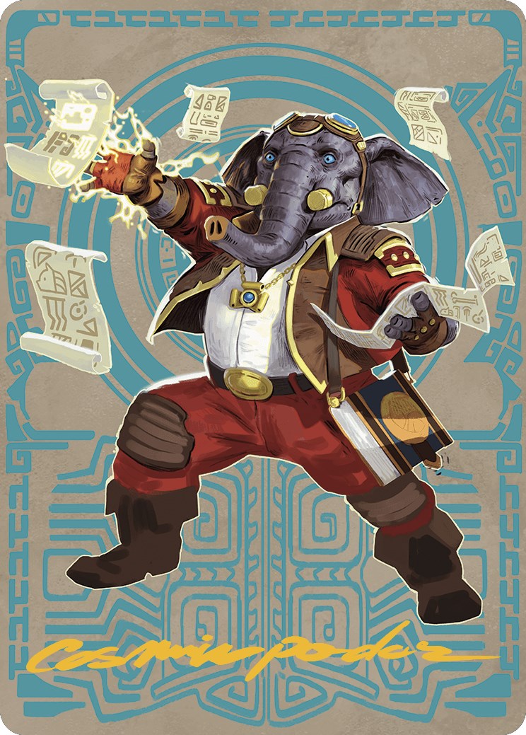 Quintorius Kand Art Card (65/81) (Gold-Stamped Signature) [The Lost Caverns of Ixalan Art Series] | PLUS EV GAMES 