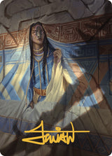 Whispersilk Cloak Art Card (Gold-Stamped Signature) [The Lost Caverns of Ixalan Art Series]