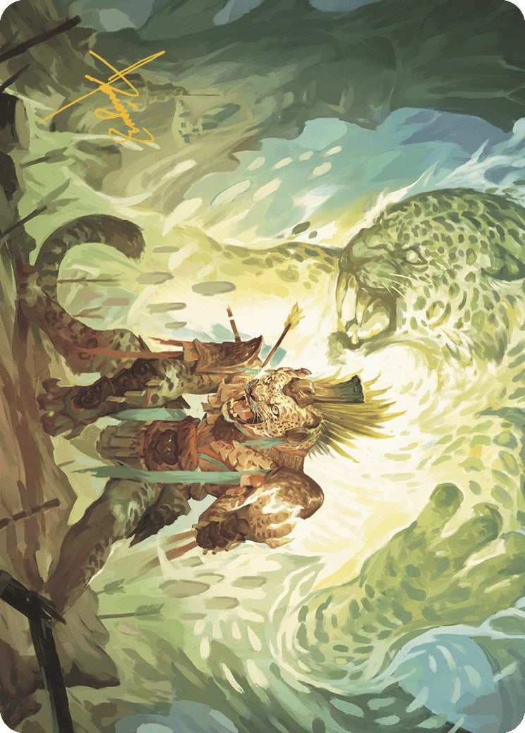 Might of the Ancestors Art Card (Gold-Stamped Signature) [The Lost Caverns of Ixalan Art Series] | PLUS EV GAMES 