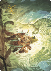 Might of the Ancestors Art Card (Gold-Stamped Signature) [The Lost Caverns of Ixalan Art Series] | PLUS EV GAMES 
