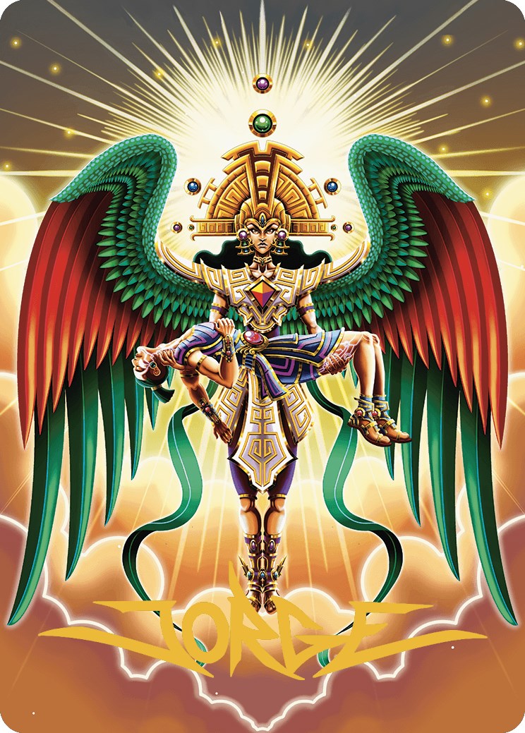 Resplendent Angel Art Card (59/81) (Gold-Stamped Signature) [The Lost Caverns of Ixalan Art Series] | PLUS EV GAMES 