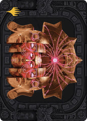 Ojer Taq, Deepest Foundation Art Card (56/81) (Gold-Stamped Planeswalker Symbol) [The Lost Caverns of Ixalan Art Series] | PLUS EV GAMES 