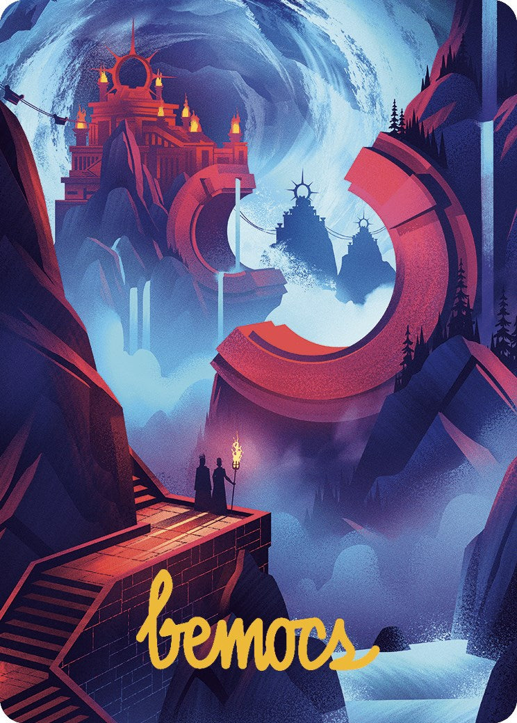 Mountain Art Card (Gold-Stamped Signature) [The Lost Caverns of Ixalan Art Series] | PLUS EV GAMES 