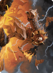 Ojer Axonil, Deepest Might Art Card (Gold-Stamped Signature) [The Lost Caverns of Ixalan Art Series] | PLUS EV GAMES 