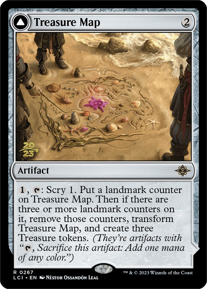 Treasure Map // Treasure Cove [The Lost Caverns of Ixalan Prerelease Cards] | PLUS EV GAMES 