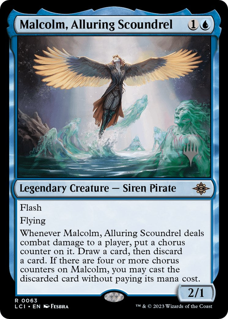 Malcolm, Alluring Scoundrel (Promo Pack) [The Lost Caverns of Ixalan Promos] | PLUS EV GAMES 