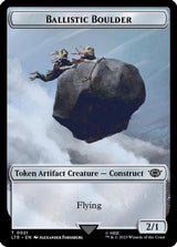 Ballistic Boulder // Food (0023) Double-Sided Token (Surge Foil) [The Lord of the Rings: Tales of Middle-Earth Tokens]