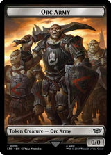 Orc Army (0019) // Food (0022) Double-Sided Token (Surge Foil) [The Lord of the Rings: Tales of Middle-Earth Tokens]