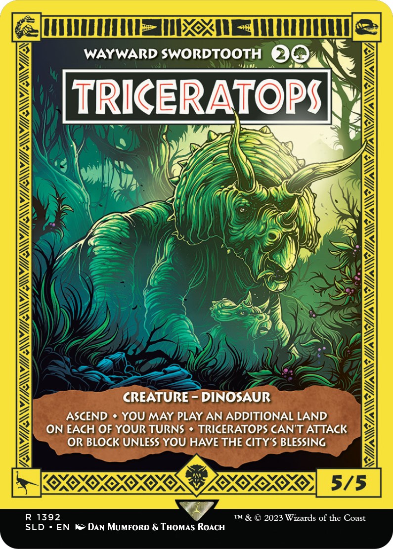 Triceratops - Wayward Swordtooth [Secret Lair Drop Series] | PLUS EV GAMES 