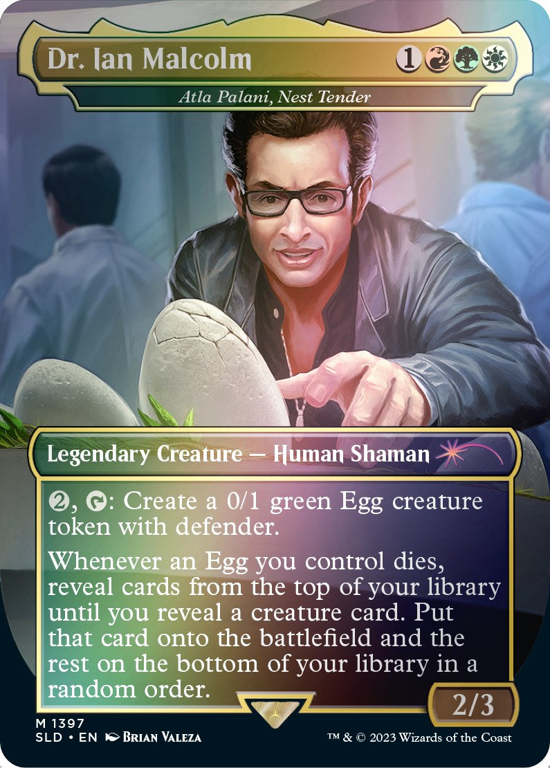 Dr. Ian Malcolm - Atla Palani, Nest Tender (Rainbow Foil) [Secret Lair Drop Series] | PLUS EV GAMES 