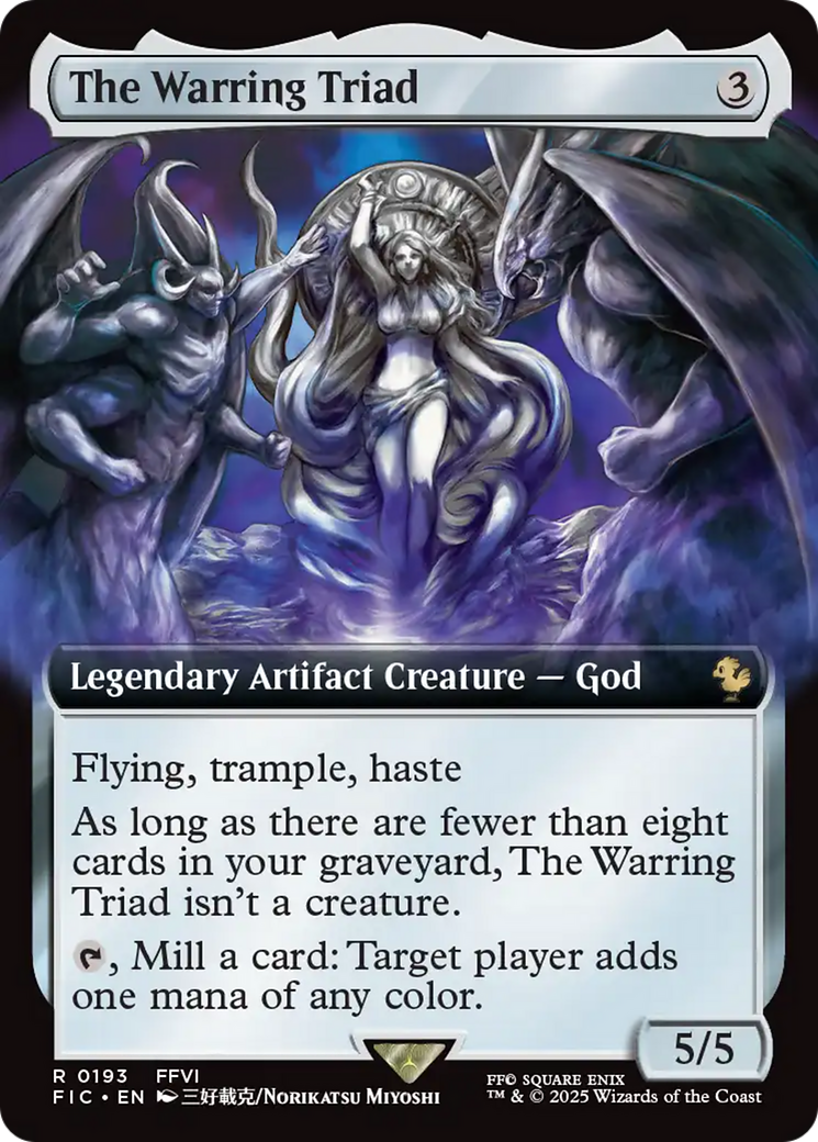 The Warring Triad (Extended Art) [FINAL FANTASY Commander] | PLUS EV GAMES 