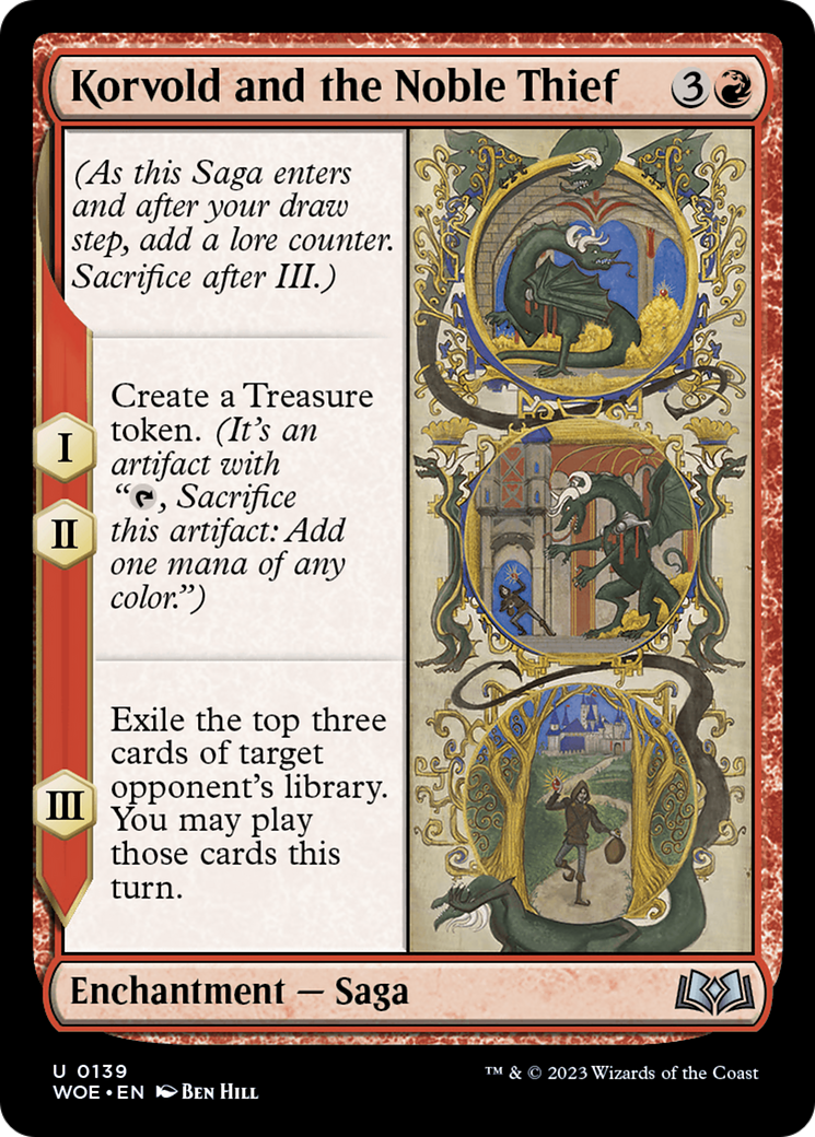 Korvold and the Noble Thief [Wilds of Eldraine] | PLUS EV GAMES 