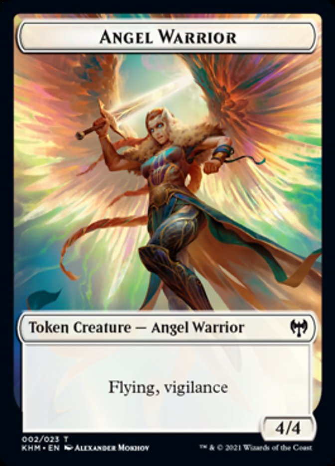 Angel Warrior Token [Kaldheim Tokens] | PLUS EV GAMES 