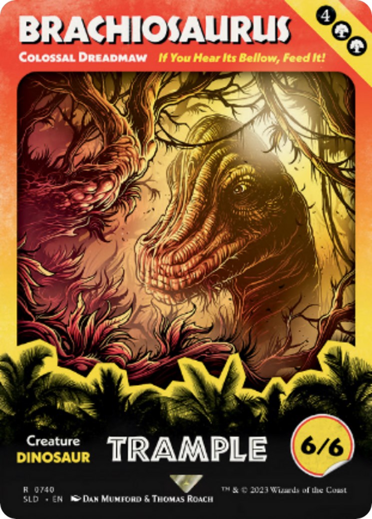 Brachiosaurus - Colossal Dreadmaw (Rainbow Foil) [Secret Lair Drop Series] | PLUS EV GAMES 