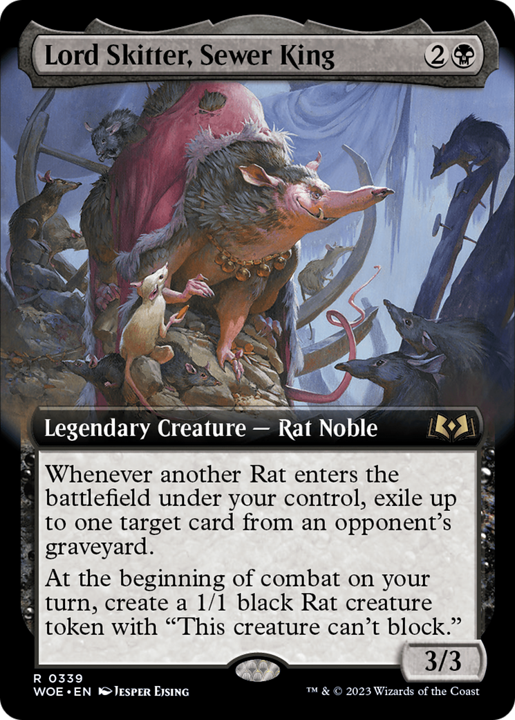 Lord Skitter, Sewer King (Extended Art) [Wilds of Eldraine] | PLUS EV GAMES 