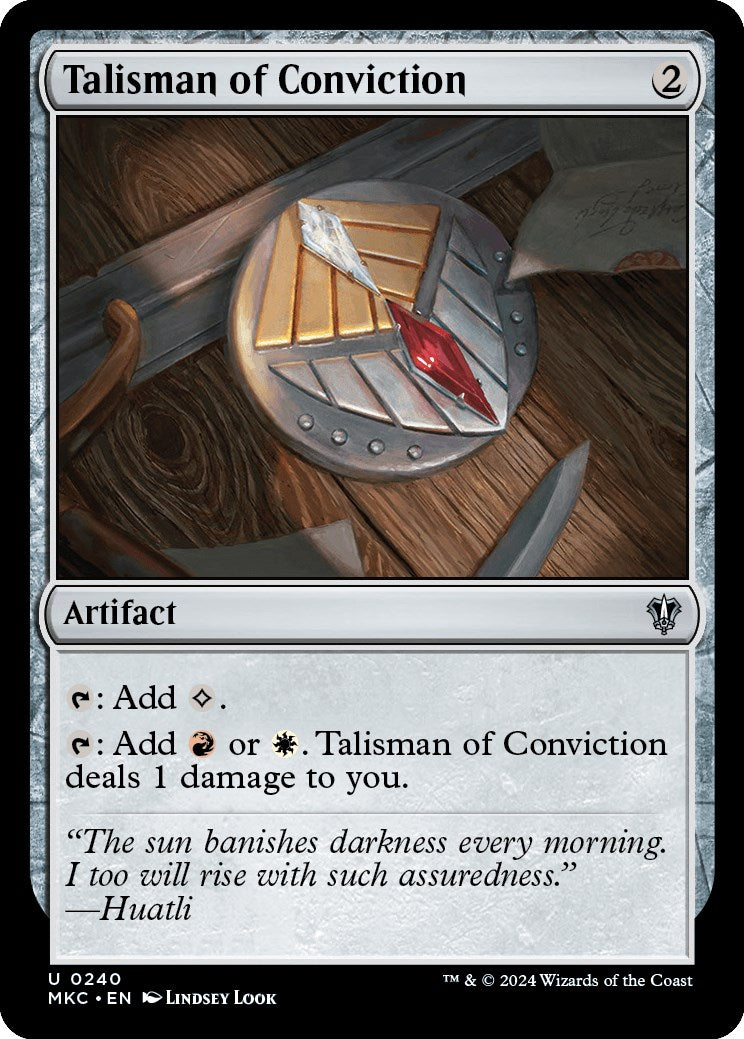 Talisman of Conviction [Murders at Karlov Manor Commander] | PLUS EV GAMES 